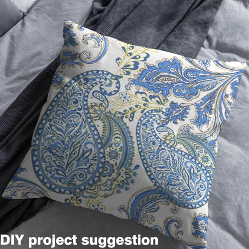 Feelyou Paisley Fabric by The Yard Soft 10 Yards - color: Multi 24, size: 10 Yards