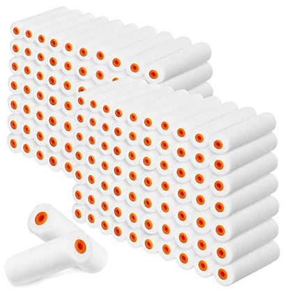 Leumoi 160 Pcs 4 Inch Foam Mini Paint Roller Covers
