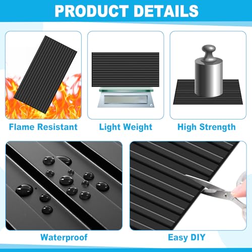 Nuanchu 18 Pack 4x2 FT 3D Slat Wall Panels Large PVC Fluted Panel Decorative Cuttable Glue up Drop Ceiling Tiles for Interior Wall Art Living Room Bedroom Bathroom TV Background Studio(Black)