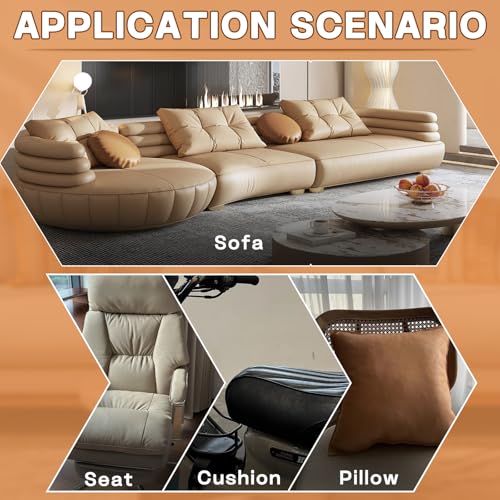 Leather Repair Patch, Self Adhesive Leather Repair Tape Kit Dark Brown - color: Dark Brown-1, size: Fine Grain 3 x 60 In