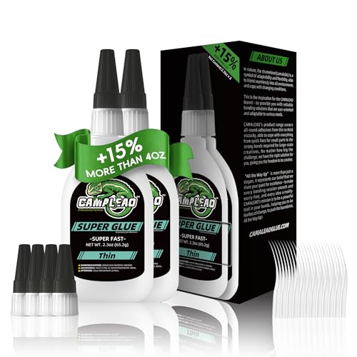 Thin Super Glue Liquid 4.6 oz for Plastic Ceramic Metal Wood Glass Leather - size: 4 oz., style: THIN VISCOSITY