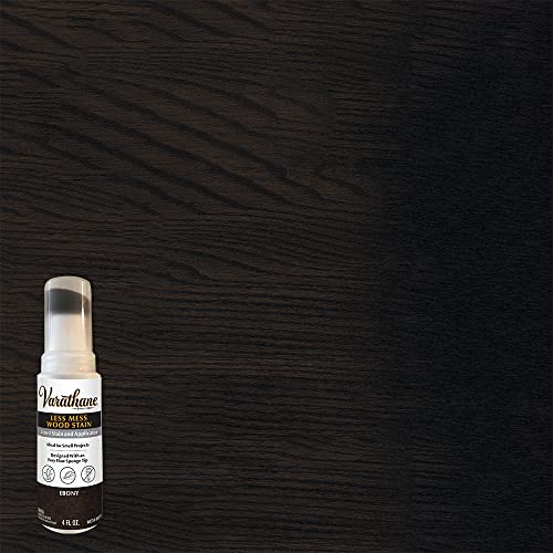 Varathane Less Mess Ebony Wood Stain & Applicator - color: Ebony, size: 4 Ounce (Pack of 4)