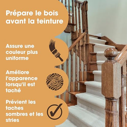 Furniture Clinic Pre-Stain Wood Conditioner, Water-Based, Prevents Spotting