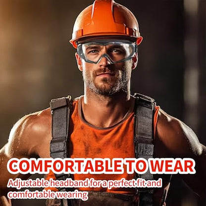 ANSI Z87.1 Safety Goggles, Anti-Fog Scratch-Resistant Eye Protection, Black - style: Goggles Black