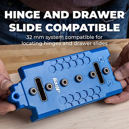 Kreg Shelf Pin Jig 1/4 Inch, Cabinet Shelf Drilling Jig, KMA3225 - size: 6mm x 38mm