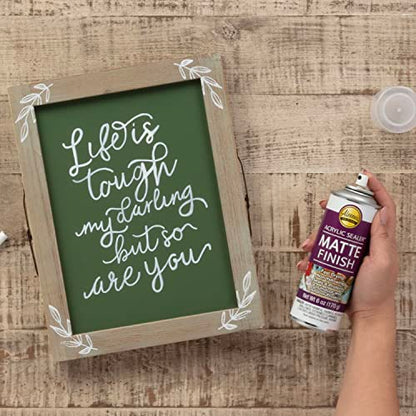 Aleene's Spray Acrylic Sealer, Matte Clear Finish, 6 oz - color: Clear - Matte