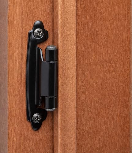DecoBasics Cabinet Hinges for Kitchen Cabinets -1/2" Overlay (Variable) -Self Closing Kitchen Cabinet Hinges Face Frame Flush Mount w/Bumpers & Upgraded Screws - size: 50 Pack