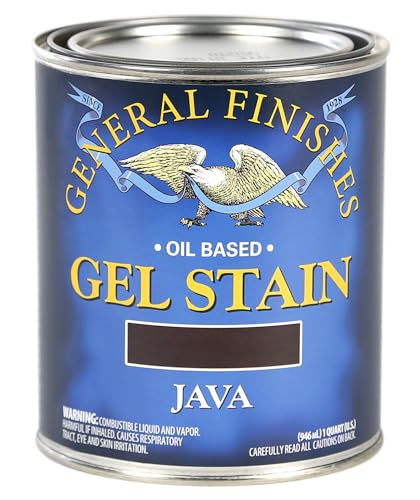 General Finishes Oil Base Gel Stain, 1 Quart, Java - color: Java, size: 1 Quart