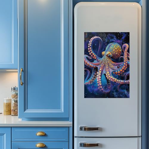 Peacoblue Big Octopus Rub On Transfers for Furniture Craft 6"x12" - style: Big Octopus