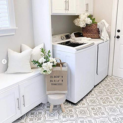 Santa Ana Tile Stencil - Cement Tile Stencils - DIY Portuguese Tiles - Reusable Stencils for Home Decor (Medium Tile Stencil Size 8x8) - size: Medium (8"x8")