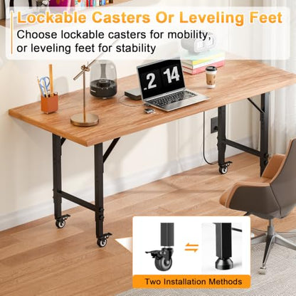 Heavy Duty Workbench Frame,Adjustable Height Metal Standing Desk Table Legs