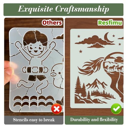 Animal Stencils for Crafts Reusable 9Pcs Stencils(11.8X7.8 Inch) - color: Animal 2