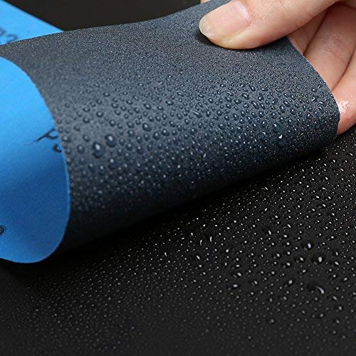 LotFancy Sandpaper, 45PCS, 80 to 3000 Grit Sand Paper Assortment, 9 x 3.6 Silicon Carbide Dry Wet Sanding Sheet, for Wood Furniture, Metal Sanding, Automotive Polishing, Wood Turning Finishing - size: 80-3000Grit