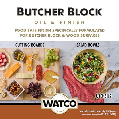 Watco Butcher Block Clear Oil & Finish