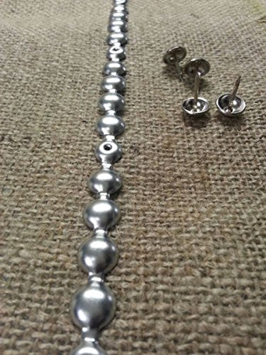 B.C. Upholstery Nailhead Trim with Matching Nails - Pewter - 150 ft (50 yds) - color: Finish: Pewter