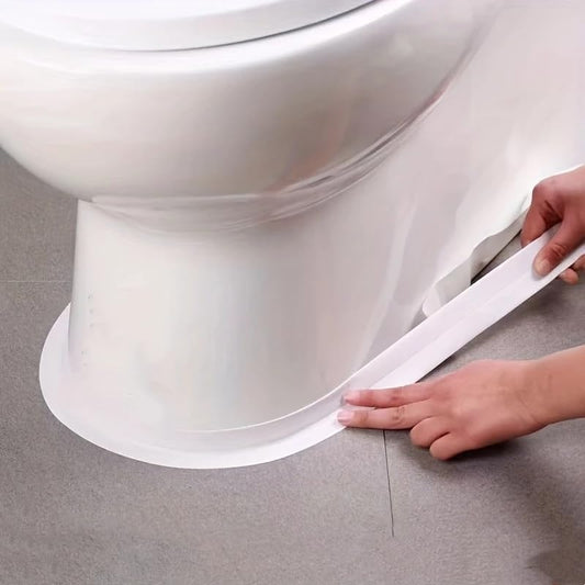 1Pc 1.5m Toilet Waterproof Strip Protect Your Kitchen & Bathroom from Moisture - color: White