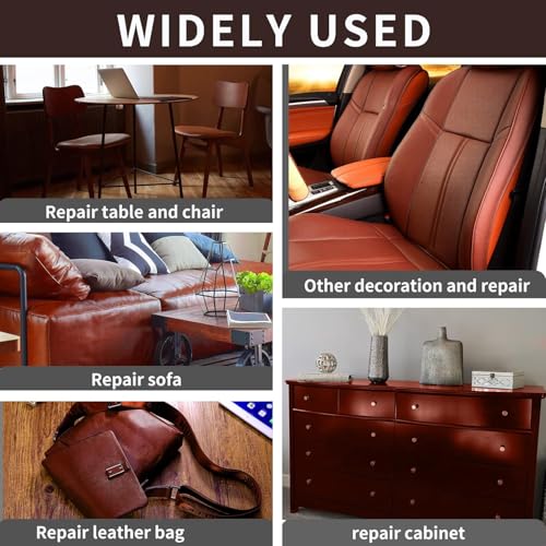 Lifeshoon Leather Repair Patches, Self Adhesive Vinyl for Couches Furniture - color: Light Brown, size: 3.5X79 inch