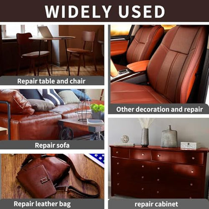 Lifeshoon Leather Repair Patches, Self Adhesive Vinyl for Couches Furniture - color: Light Brown, size: 3.5X79 inch