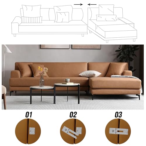 HOWDIA Sectional Couch Connectors, 175mm Sectional Couch Clips Adjustable Sofa Connectors, Keep Your Sectional Sofa Together, Heavy Duty Alligator Clamps Joint Clip for Modular Couch Furniture 2 Pcs - size: 175 MM