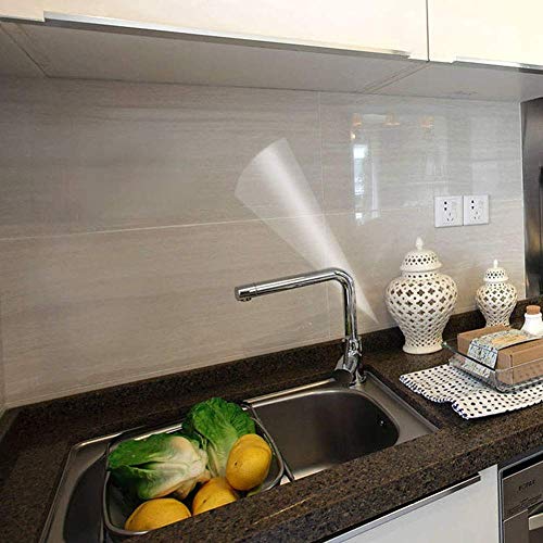 Clear Contact Paper Oil Proof Waterproof Wallpaper for Kitchen Backsplash - size: 17.7"W x 118"L