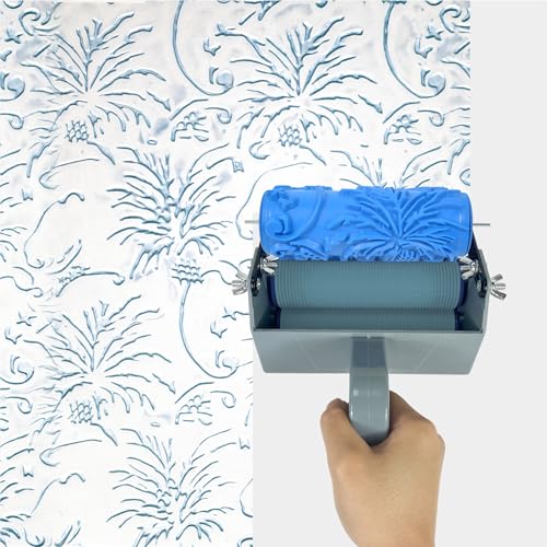 Nichiyo 5'' Texture Rubber Roller DIY Patterned Paint Roller - color: 040Y