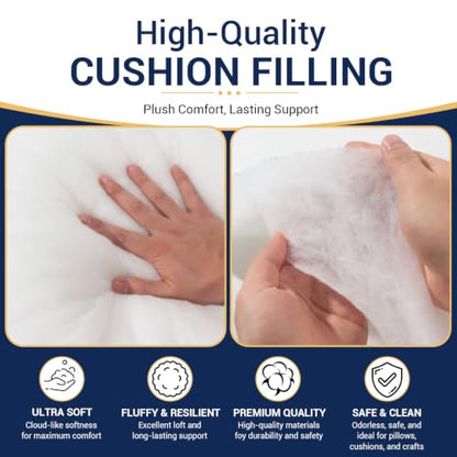 Upholstery Batting, 36" x 5 Yards, 1/2 Inch Thick Polyester Cushion Wrap for Foam Cushions, DIY Quilts & Crafts - size: 36inch x 5yard