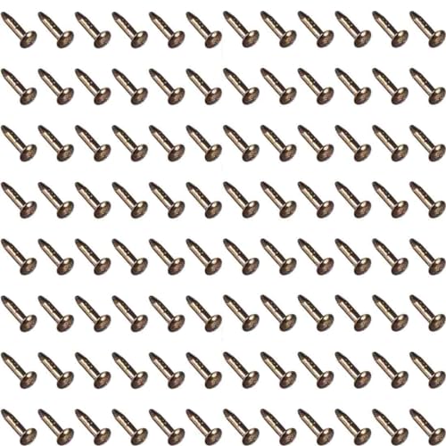 Teeny Tiny Wooden Nails 1/4inch for DIY Craft Projects, Antique Drawer Repairing, Mini Boxes Decorative Accessories[Set of 200pcs] (1×6mm/0.04×0.23inch, Bronze) - color: Bronze, style: 1*6mm