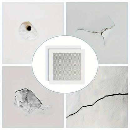 6-Inch Wall Repair Patch, Self-Adhesive Fiber Mesh Foam Board for Drywall Crack Repair, Quick Fix for Ceiling and Wall Holes, Easy DIY Installation Tool