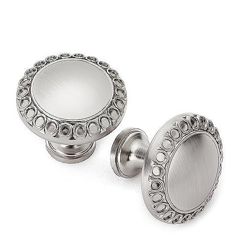 20 Pack 1.26 Inch Round Brushed Nickel Cabinet Knobs - color: Brushed Nickel Knobs