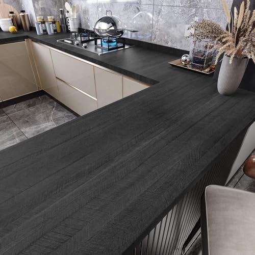 WESTICK Wood Peel and Stick Countertops Waterproof Wood Contact Paper for Cabinets 394"x12" Self Adhesive Countertop Vinyl Wrap Removable Wooden Grain Wallpaper for Kitchen Tables Drawers Walls - size: 12" x 394"