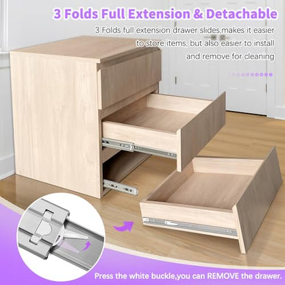 1 Pair 20 inch Soft Close Stainless Steel Drawer Slides Rails - color: Silver, size: 20 Inch