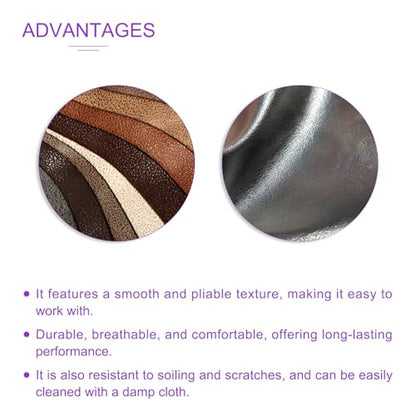 DMiotech 1 Pack 14 Inch x 53 Inch Faux Leather Sheet Furniture Cover Soft Grain Black PU Leather Roll for Handmade DIY Craft Projects - color: Black