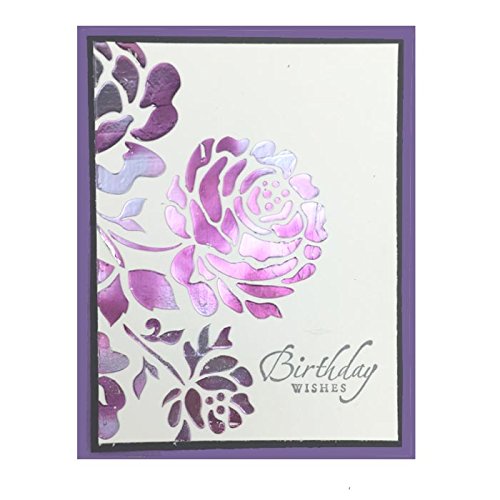 iCraft Deco Foil, 5 Transfer Sheets, 6" x 12", Amethyst Watercolor - color: Amethyst, size: 6in X 12in
