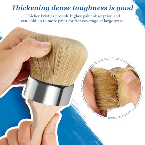 Wesquer 5-Pack All in One Paint Brush - Chalk & Wax Brushes for Furniture