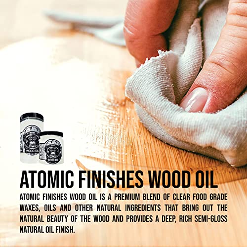 Atomic Finishes Classic Oil Finish – 12 oz | Premium Food-Safe Wood Oil - size: 12 oz