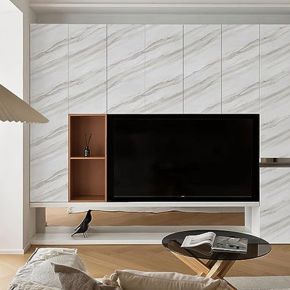 Sevalo Marble Contact Paper Peel and Stick Countertop Waterproof 15.7×78.7” - size: 17.5“×78.7”