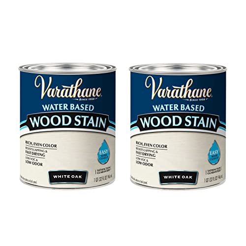 Varathane White Oak Wood Stain - color: White Oak, size: 1 Quart (Pack of 2)