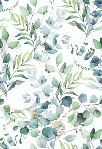 Main Street Peel and Stick Wallpaper Sheets, Eucalyptus, 24-Pack - style: Eucalyptus
