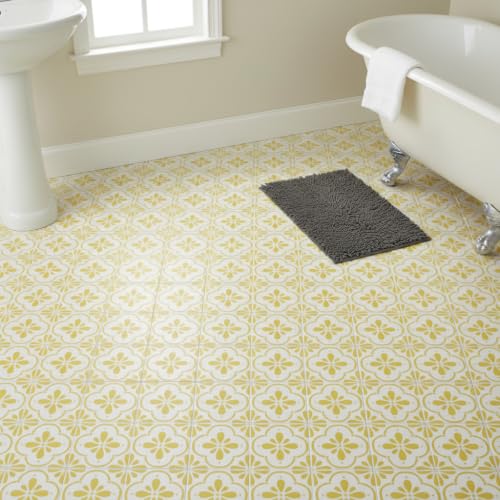 2-Pack 12" x 12" Large Reusable Floor Tile Stencils for Painting, Boho