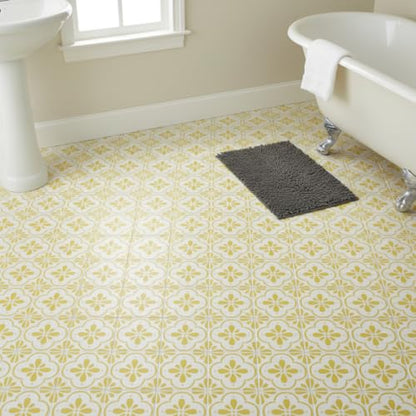 2-Pack 12" x 12" Large Reusable Floor Tile Stencils for Painting, Boho