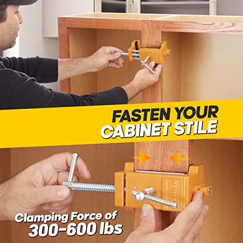 Cabinet Clamps 2 Pack, Face Frame Alignment Tool with Drill Guide