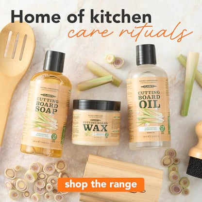 CLARK'S Cutting Board Oil 12 Oz, Food Grade Mineral Oil - Lemongrass Scent - style: Lemongrass Extract (Bamboo) - 12 Oz