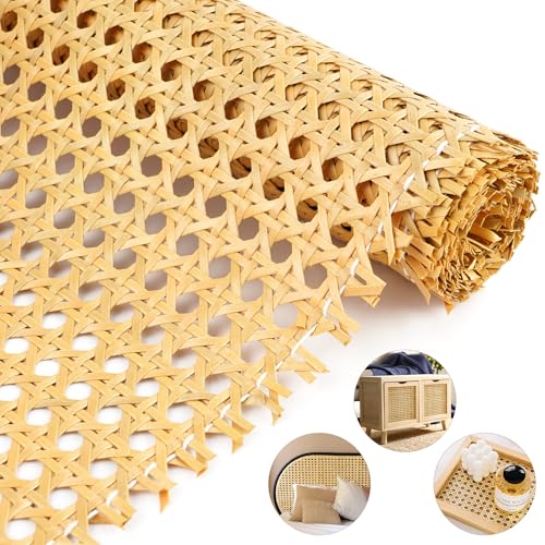 FACULX PE Rattan Cane Webbing Roll 24 Inch Width x 5 Feet Length