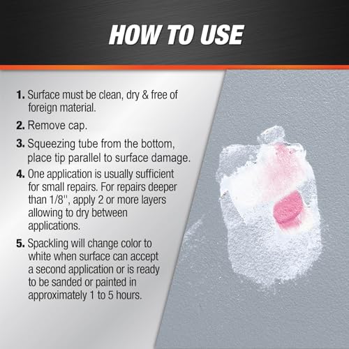 DAP DryDex Dry Time Indicator Spackling, Pink/White, 1 oz (7079800944)