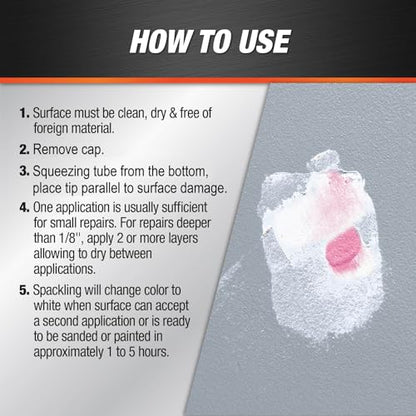 DAP DryDex Dry Time Indicator Spackling, Pink/White, 1 oz (7079800944)