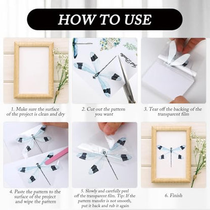 Wxiben 6 Pcs Inspirational Words Rub on Transfers for Crafts and Furniture - style: Inspirational Words