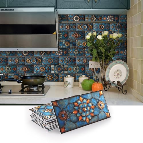 VICCI 32Pcs Peel and Stick Kitchen Backsplash Tile Decals, 8" x 4" - color: Sjm-329, size: 8x4IN*32PCS