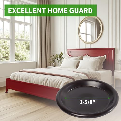 1 5/8" Round Carpet Bottom Furniture Caster Cups Furniture Coasters 24 Pack - size: 1-5/8 Inch, 24 Pack