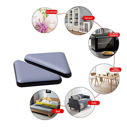 Furniture Sliders Pad, Triangle Appliance Slider for Kitchen Counter, Self Adhesive(8, 35mm, 1-3/8 in) - size: triangle35mm