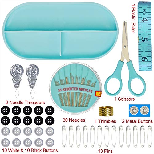 Sewing kit Sewing Thread Sewing Supplies Family Repair Kit Traveler Sewing Project kit DIY Sewing Supplies Organizer - color: Blue